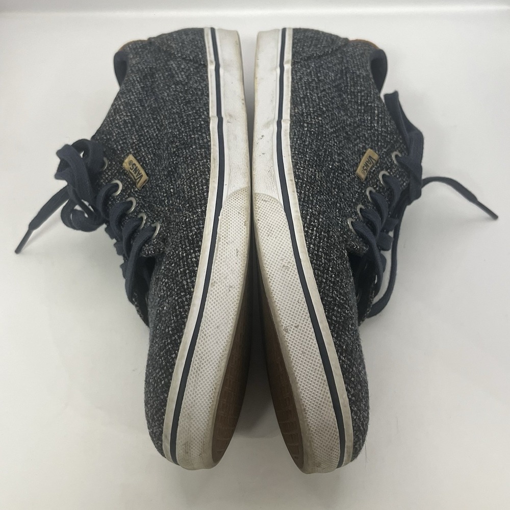 Vans UltraCush Women 9 Blue Grey Tweed Textile Low Top Sneakers 721356 - Picture 9 of 10